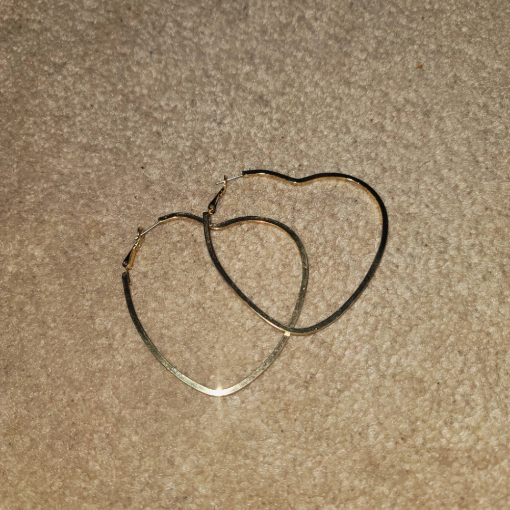 HEART shaped hoops